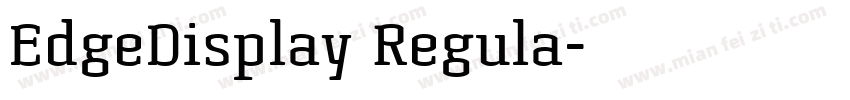 EdgeDisplay Regula字体转换